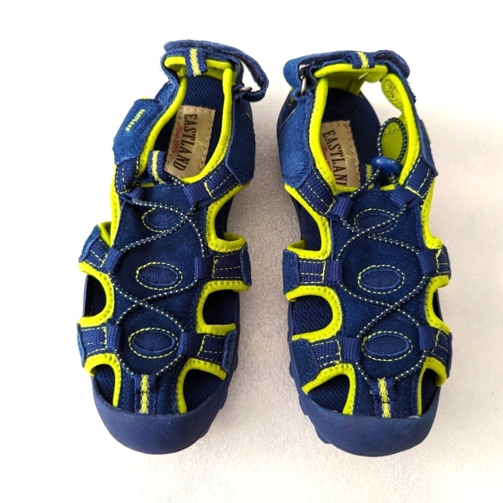 Eastland blue and green sandals kids size 1